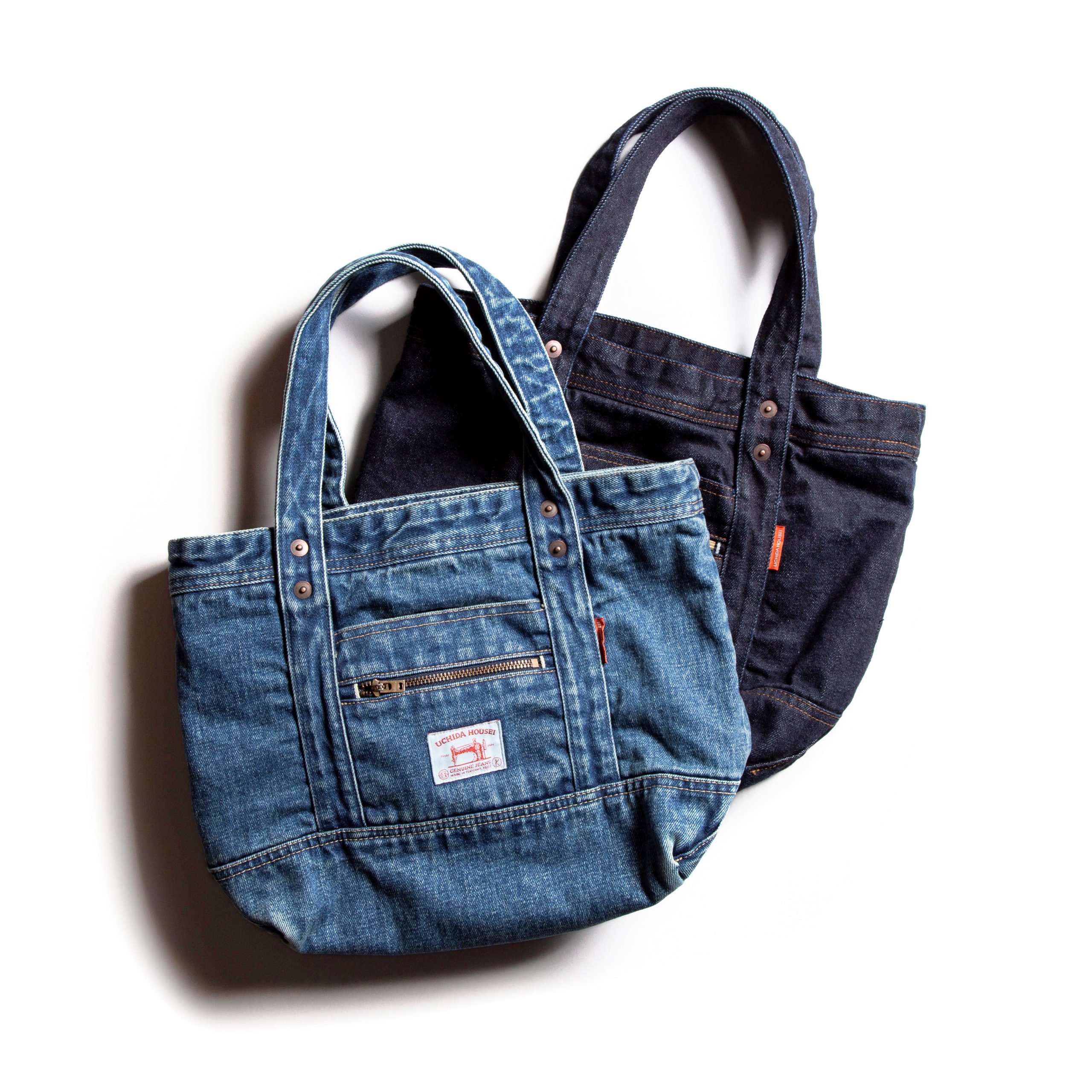 SELVEDGE DENIM SMALL TOTE BAG OW【セルヴィッジ デニム スモール