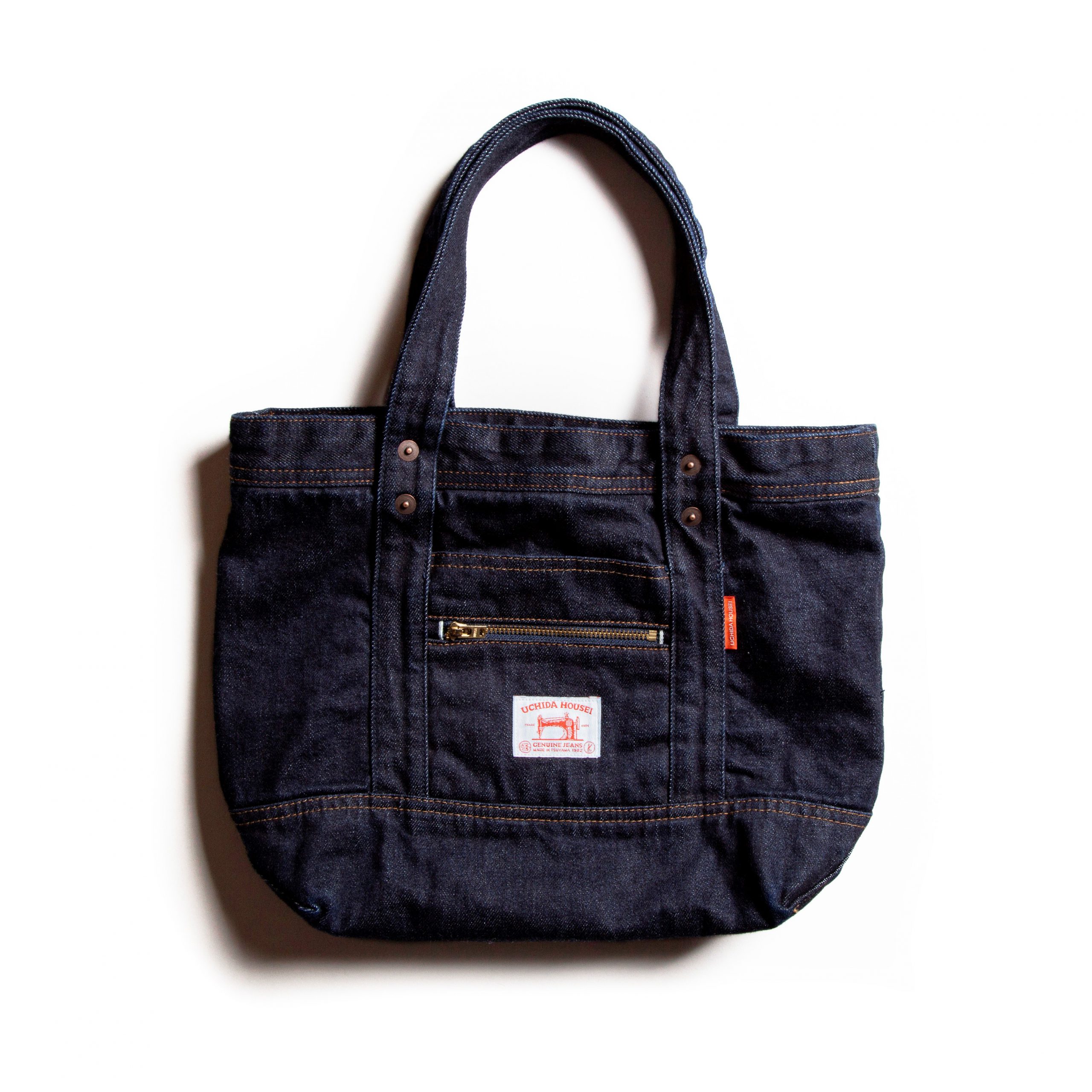 SELVEDGE DENIM SMALL TOTE  BAG OW【セルヴィッジ デニム スモール トートバッグ OW】