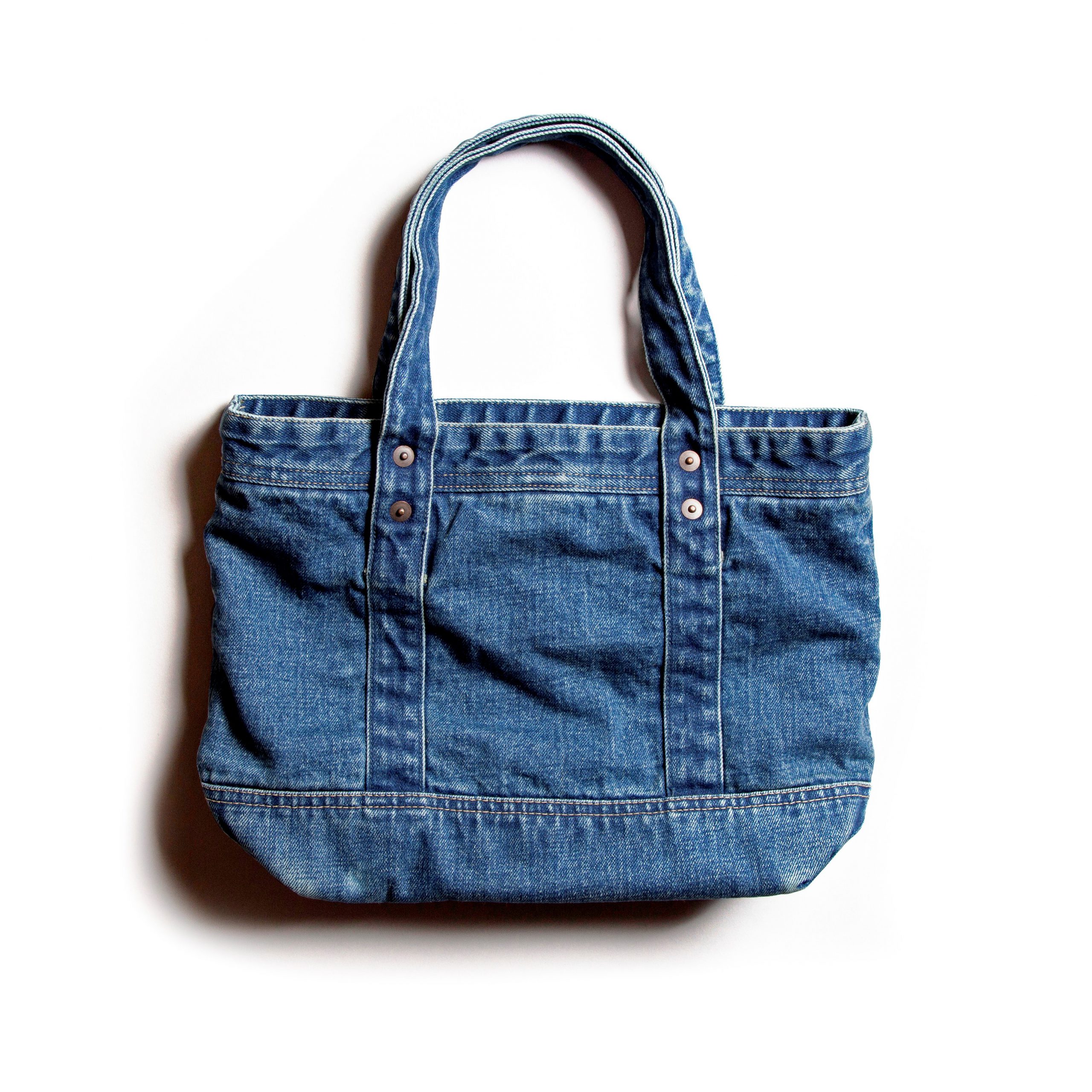 SELVEDGE DENIM SMALL TOTE BAG USED【セルヴィッジ デニム スモール