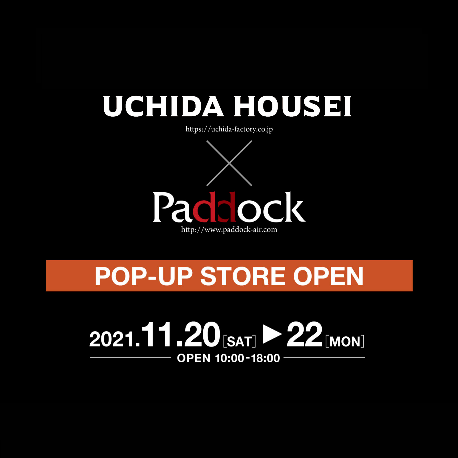【POP UP】岡山津山のモーターサイクルショップ「パドック」に出店します